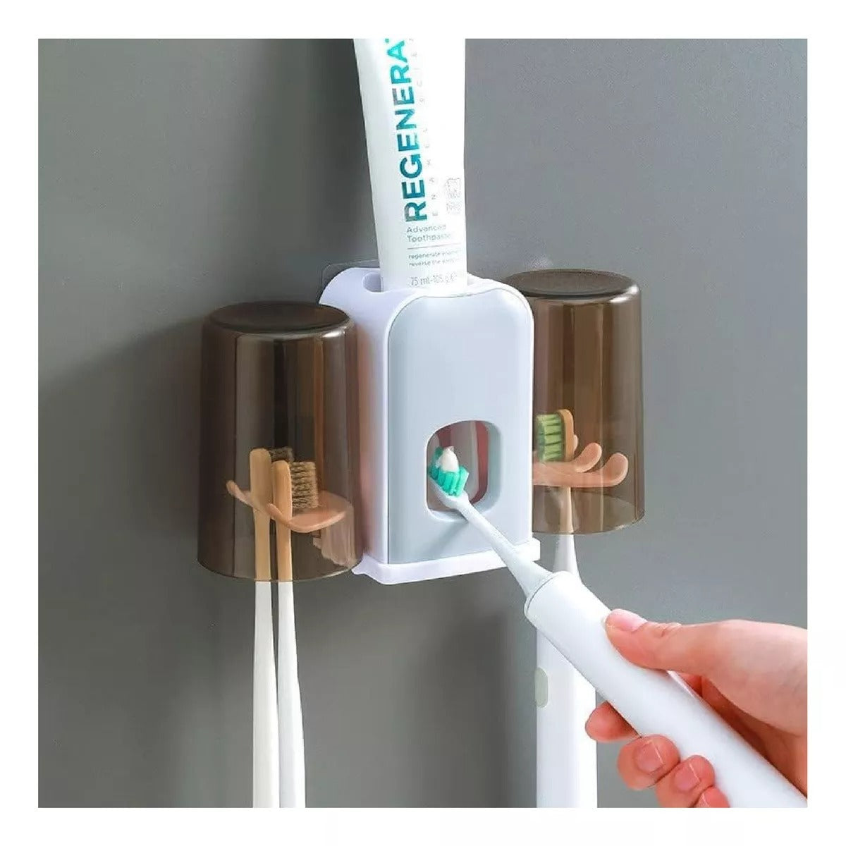 Soporte y Dispensador Automático de Pasta Dental