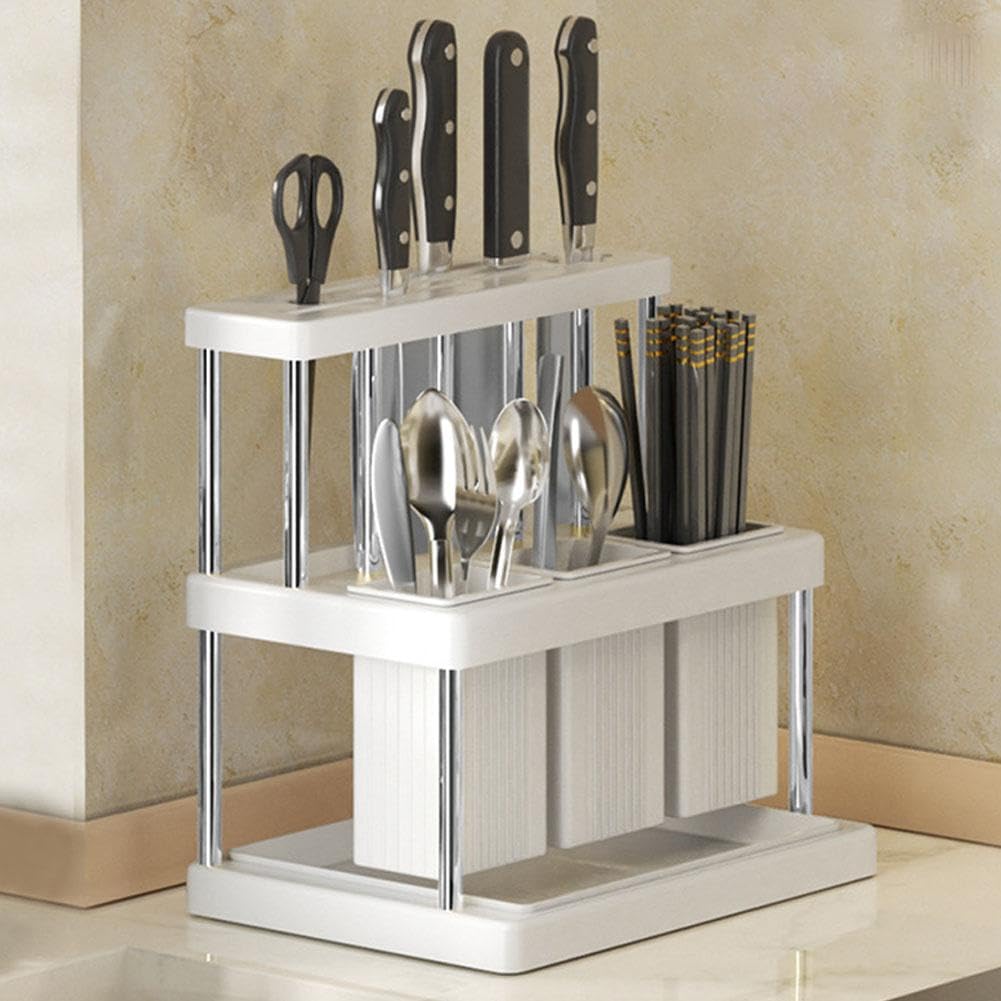 Organizador Multifuncional de Cuchillos y Cubiertos – Estilo + Orden en tu Cocina